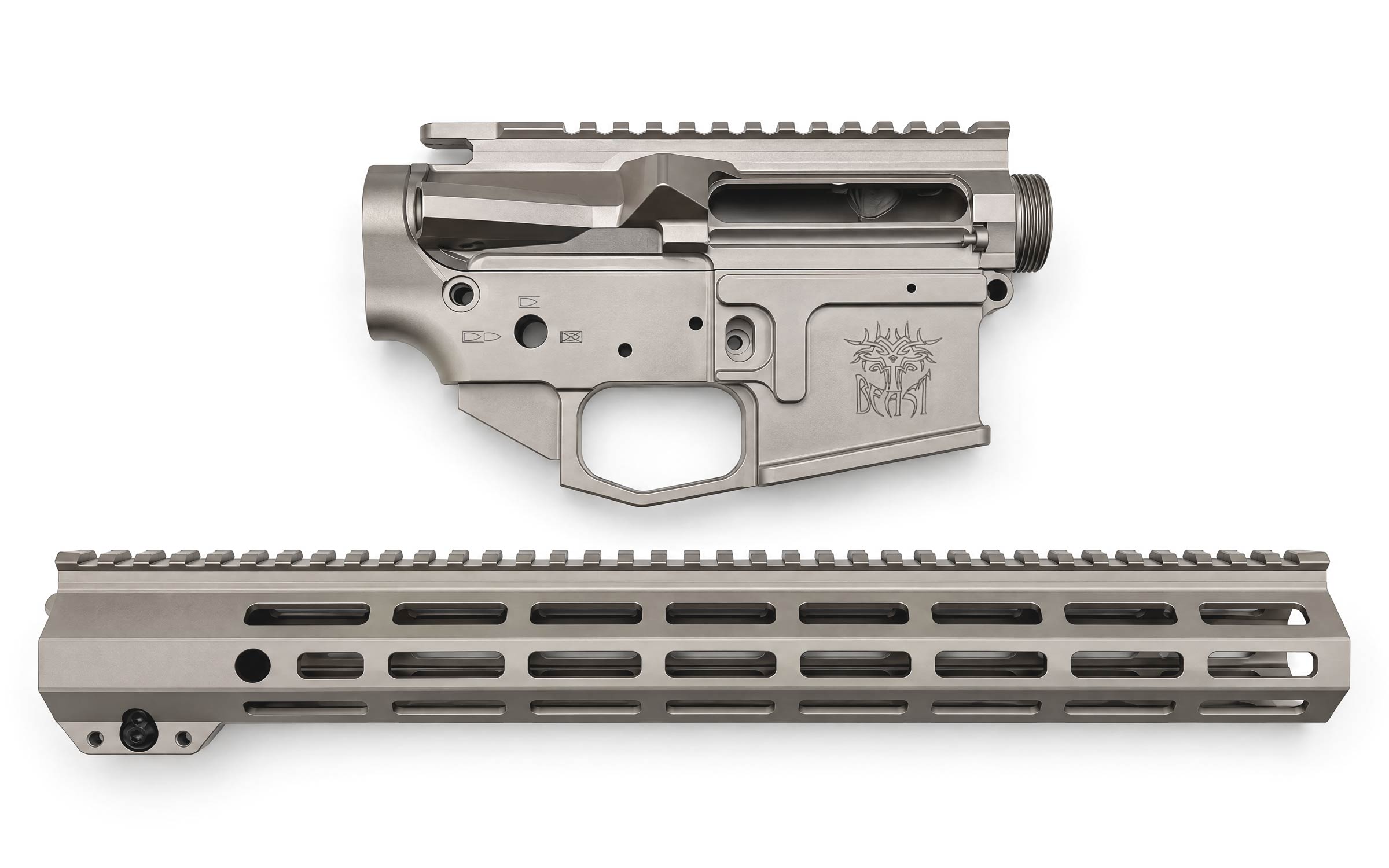 NiB-X AR-15 Matched Upper/Lower Receiver Billet Set and Handguard